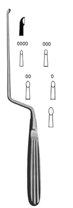 SERVİKAL MİKRO DİSSEKTOMİ DÜZ KÜRET NO.0 24CM